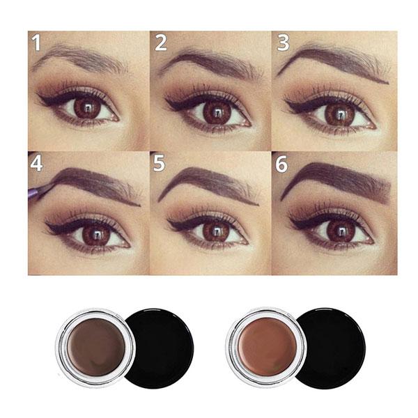 Befeuchtende wasserdichte Augenbrauen-Sahnedamen stellen Make-up 1 gegenüber