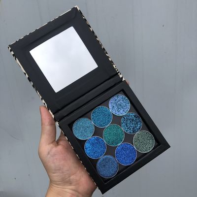 9 Color 26mm Round Eyeshadow Palette 150g Mineral Ingredient