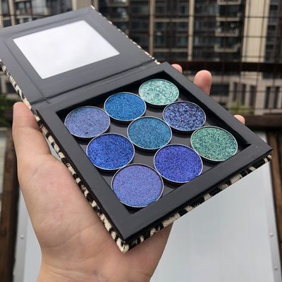 9 Color 26mm Round Eyeshadow Palette 150g Mineral Ingredient
