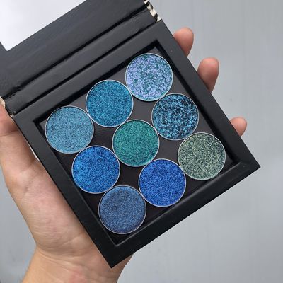 9 Color 26mm Round Eyeshadow Palette 150g Mineral Ingredient