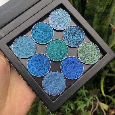 9 Color 26mm Round Eyeshadow Palette 150g Mineral Ingredient