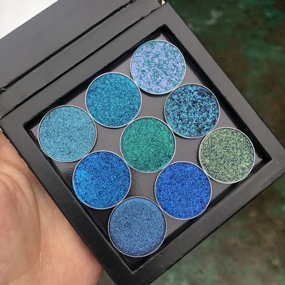 9 Color 26mm Round Eyeshadow Palette 150g Mineral Ingredient