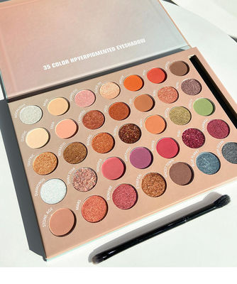 Private Logo Makeup Contour Palette Natural Looking 35 Full Color Eyeshadow Palette