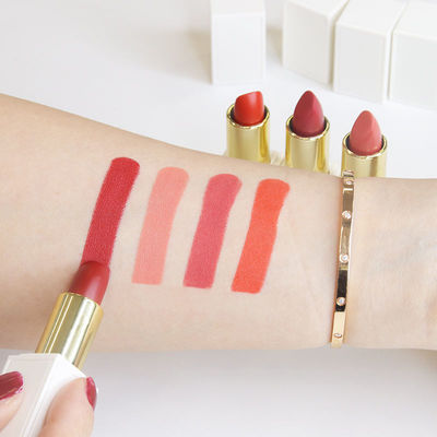 High Pigment Matte Lipstick Private Label Long Lasting 3 Colors