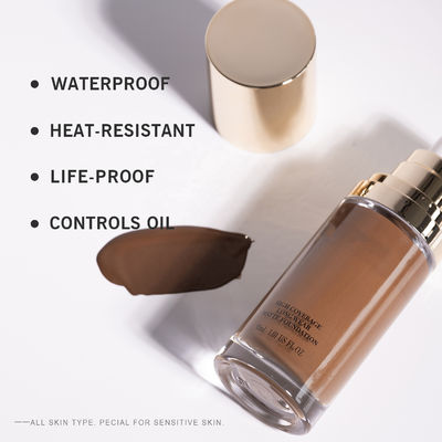 Full Coverage Matte Foundation Cream , Liquid Foundation Cream 15 Colors OEM / ODM