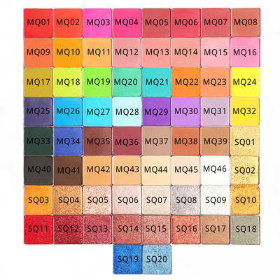 Trang điểm mắt Low Moq Phấn mắt Nhãn hiệu riêng Long lanh Eyeshadow Palette