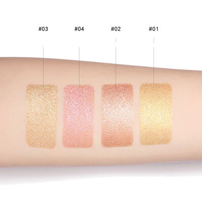 Private Label Glow Makeup Highlighter Palette , Baked Highlighter Powder