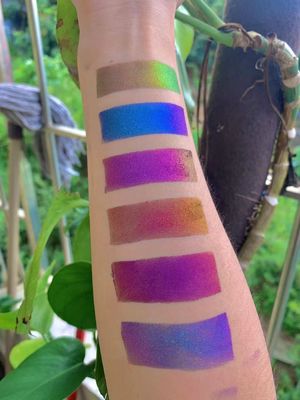 Pressed Pigment Multi Duochrome Glitter Duochrome Multi Chrome Eye Shade Makeup chameleon Eyeshadow