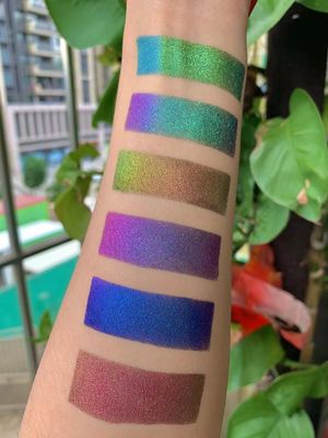 Pressed Pigment Multi Duochrome Glitter Duochrome Multi Chrome Eye Shade Makeup chameleon Eyeshadow