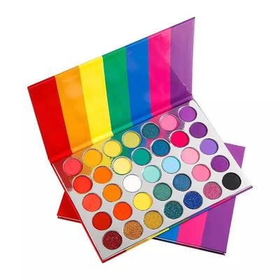 Rainbow Eye Makeup Eyeshadow Waterproof Customized Logo For Daily Life