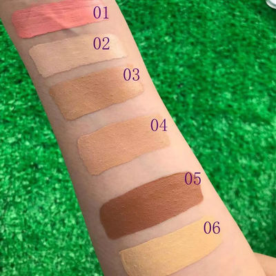 Unisex Waterproof Foundation Cream 6 Colors Long Lasting Cream