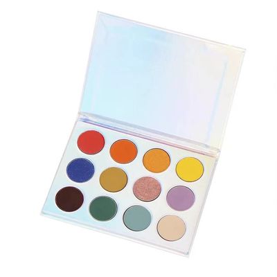 Longlasting 12 Color Shimmer Matte Eyeshadow Palette With Private Label Logo