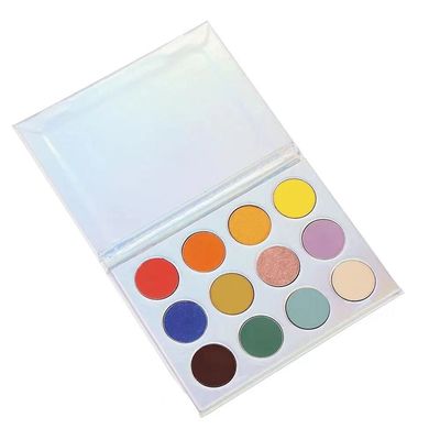 Longlasting 12 Color Shimmer Matte Eyeshadow Palette With Private Label Logo