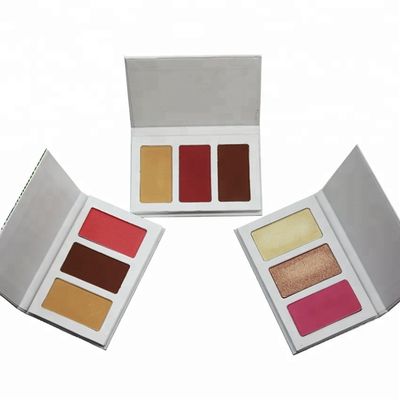OEM 3color 6colors Cheek Blush Palette , Contour Blush Highlighter Palette