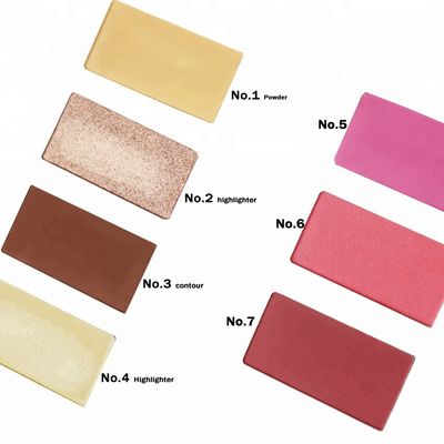 OEM 3color 6colors Cheek Blush Palette , Contour Blush Highlighter Palette