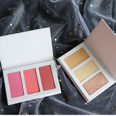 OEM 3color 6colors Cheek Blush Palette , Contour Blush Highlighter Palette