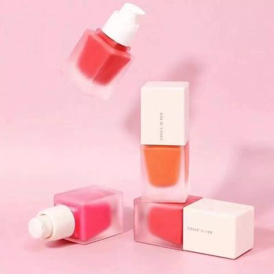 6 Color Face Blush Palette Waterproof Single Cute Pink Liquid Blush Palette
