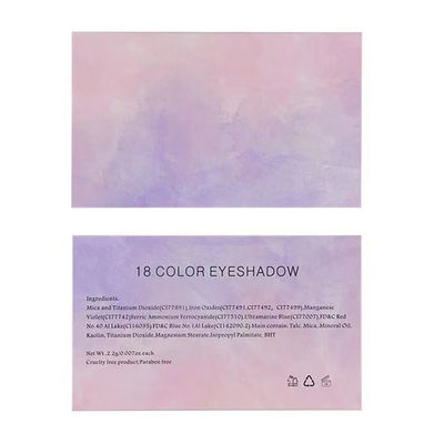 Square 18 Colors Eye Makeup Eyeshadow Palette High Pigmentation Easy Blend