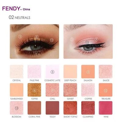 Mineral Makeup Eyeshadow Palette , Shimmer 18 Colors Eyeshadow Palette Waterproof