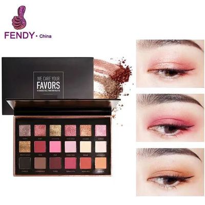 Mineral Makeup Eyeshadow Palette , Shimmer 18 Colors Eyeshadow Palette Waterproof