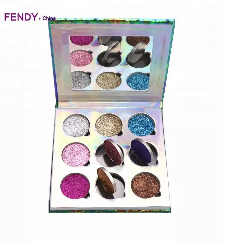 Beautiful High Pigment 9 Color Eyeshadow Palette With Mirror 0.14kg