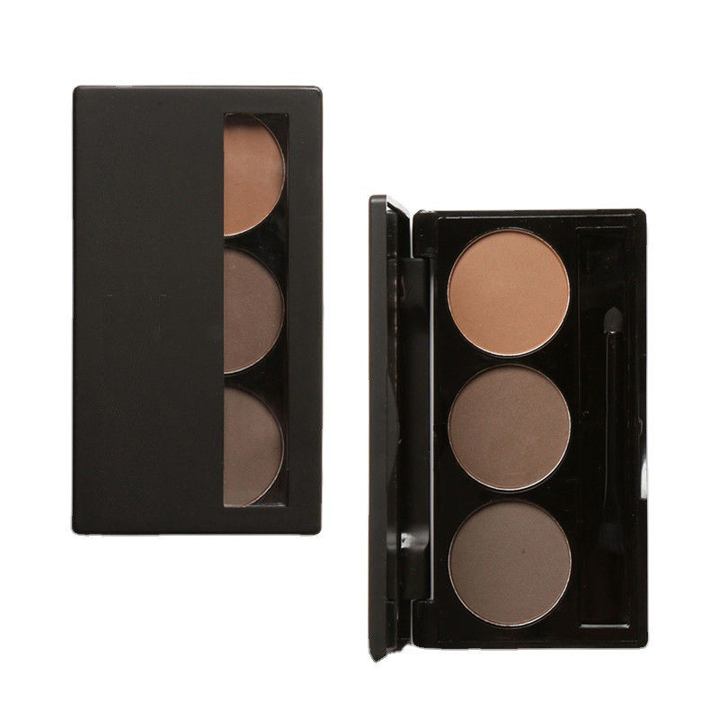 3 Color Long Lasting Makeup Eyebrow Powder OEM ODM With Brush
