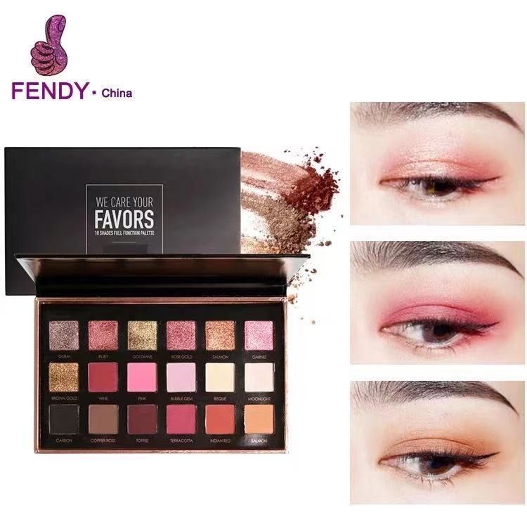Mineral Makeup Eyeshadow Palette , Shimmer 18 Colors Eyeshadow Palette Waterproof